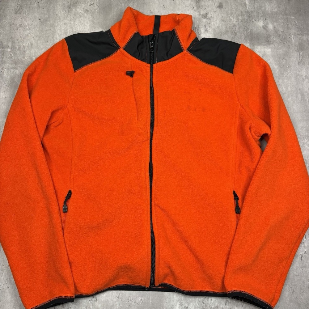 Lauren Ralph Lauren LRL Active Full Zip Fleece Jacket Women’s Large Orange